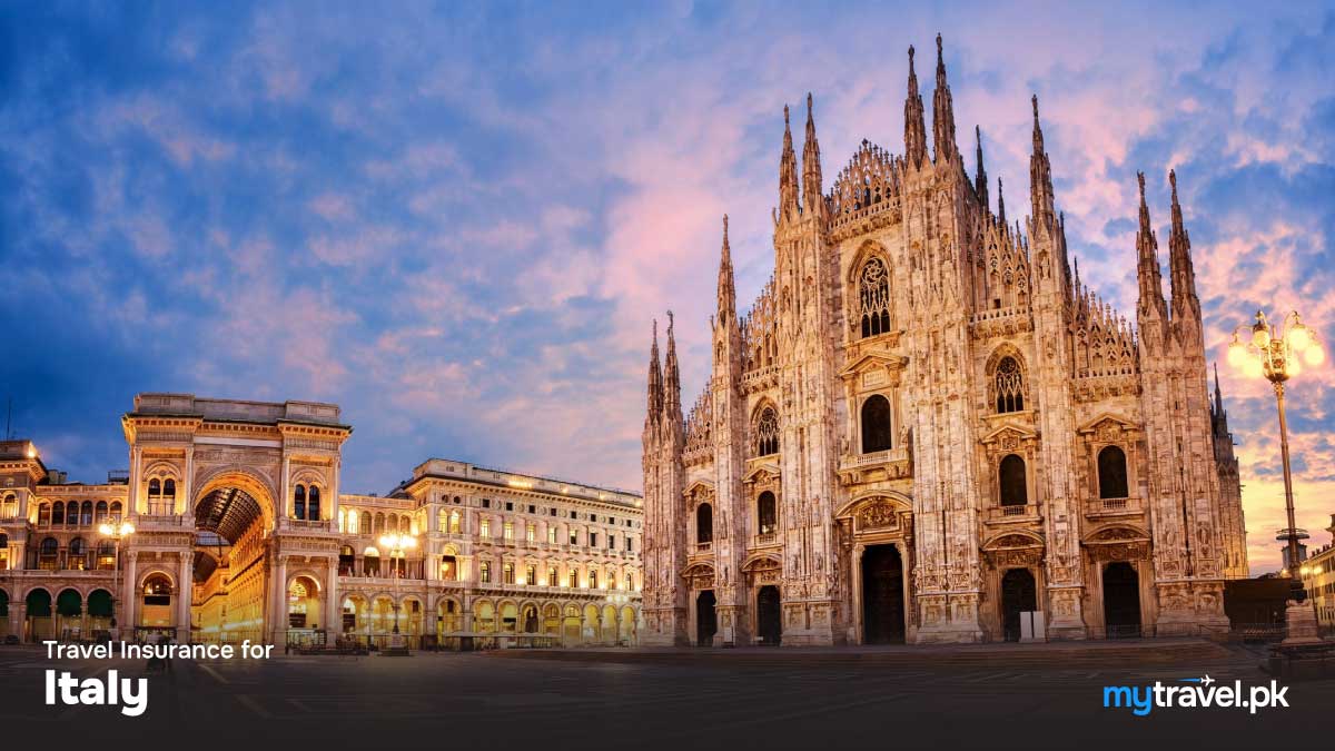 Italy travel insurance from Pakistan