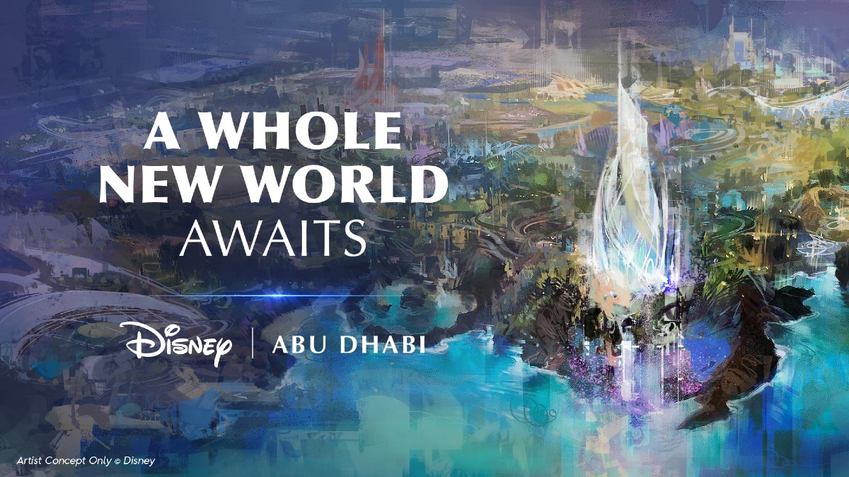 Disney theme park Yas Island Abu Dhabi concept